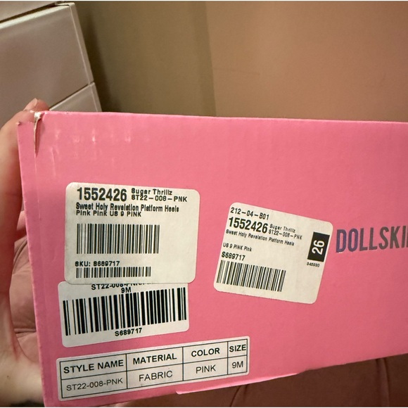 NIB Dolls Kill Sugar Thrillz Sweet Holy Revelation Platform Heels Size 9 - Picture 11 of 16